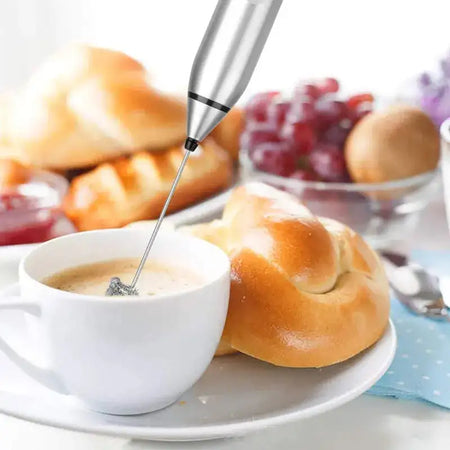 Wireless USB Milk Frother Handheld Mixer For Cappuccino