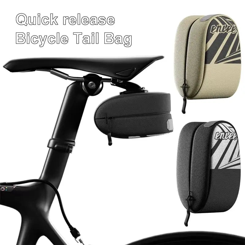 Waterproof Quick Disassembly Bicycle Saddle Bag Hard Shell Bicycle Tail Storage Bag Suitable for Mountain Road Bicycle Tool Bag by InterCyprus Trading Ltd