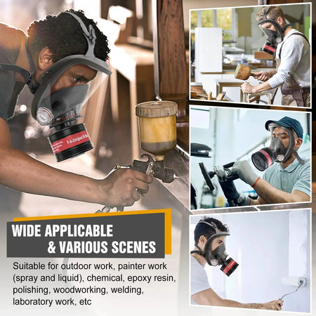 Full Face Gas Mask &ndash; Superior Chemical Protection with 40mm Filter