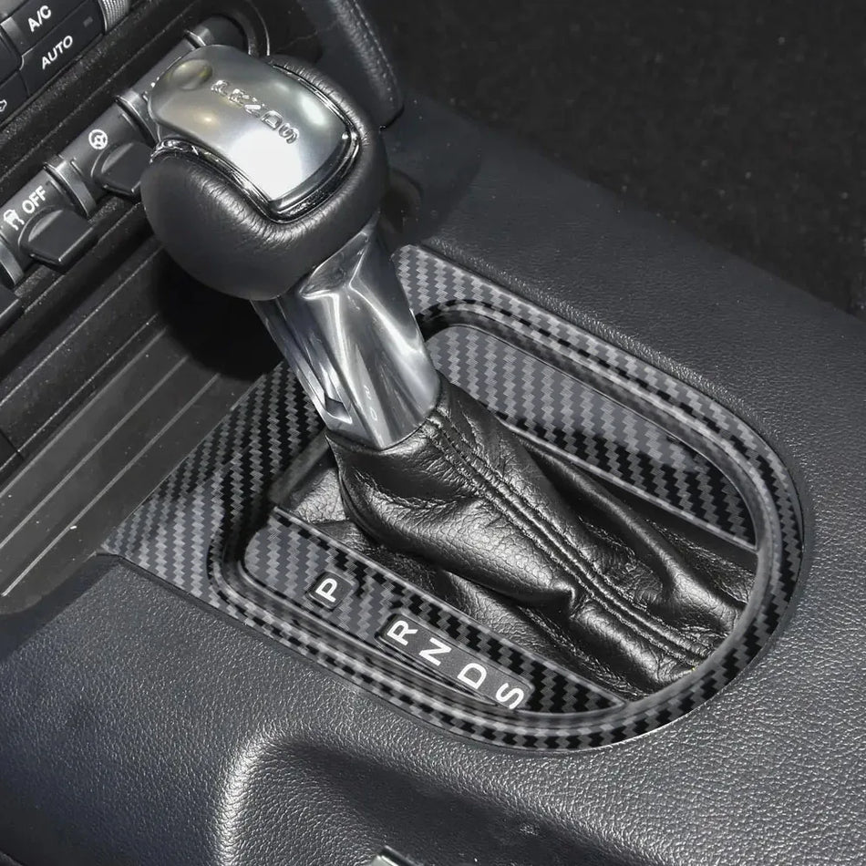 Kryt panelu řazení pro Ford Mustang 2016-2022 LHD, chromový interiérový kryt z ABS