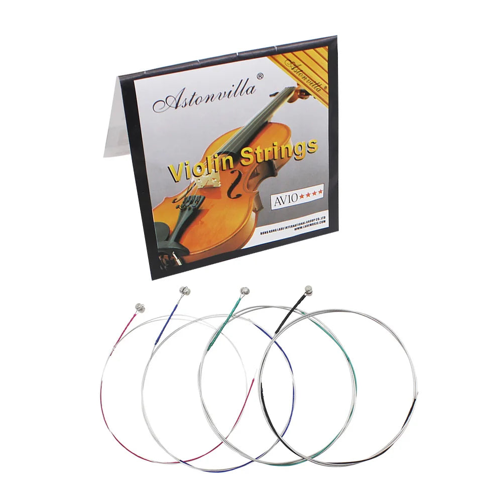 Violin String 4 Piece Stainless Steel Wound &ndash; Durable AV10 / CHINA