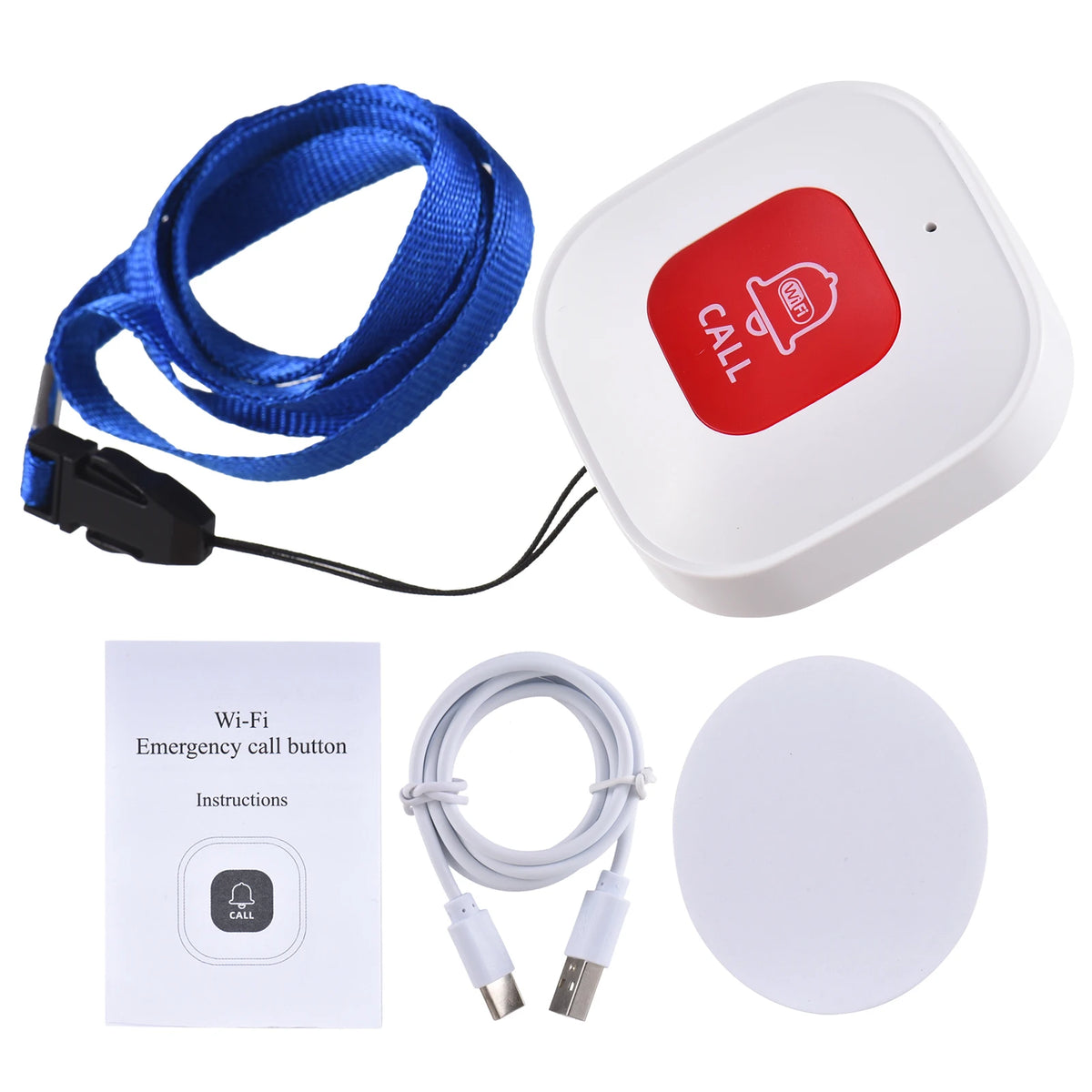 OWSOO WiFi Smart SOS Call Button for Caregivers and Emergency Alerts