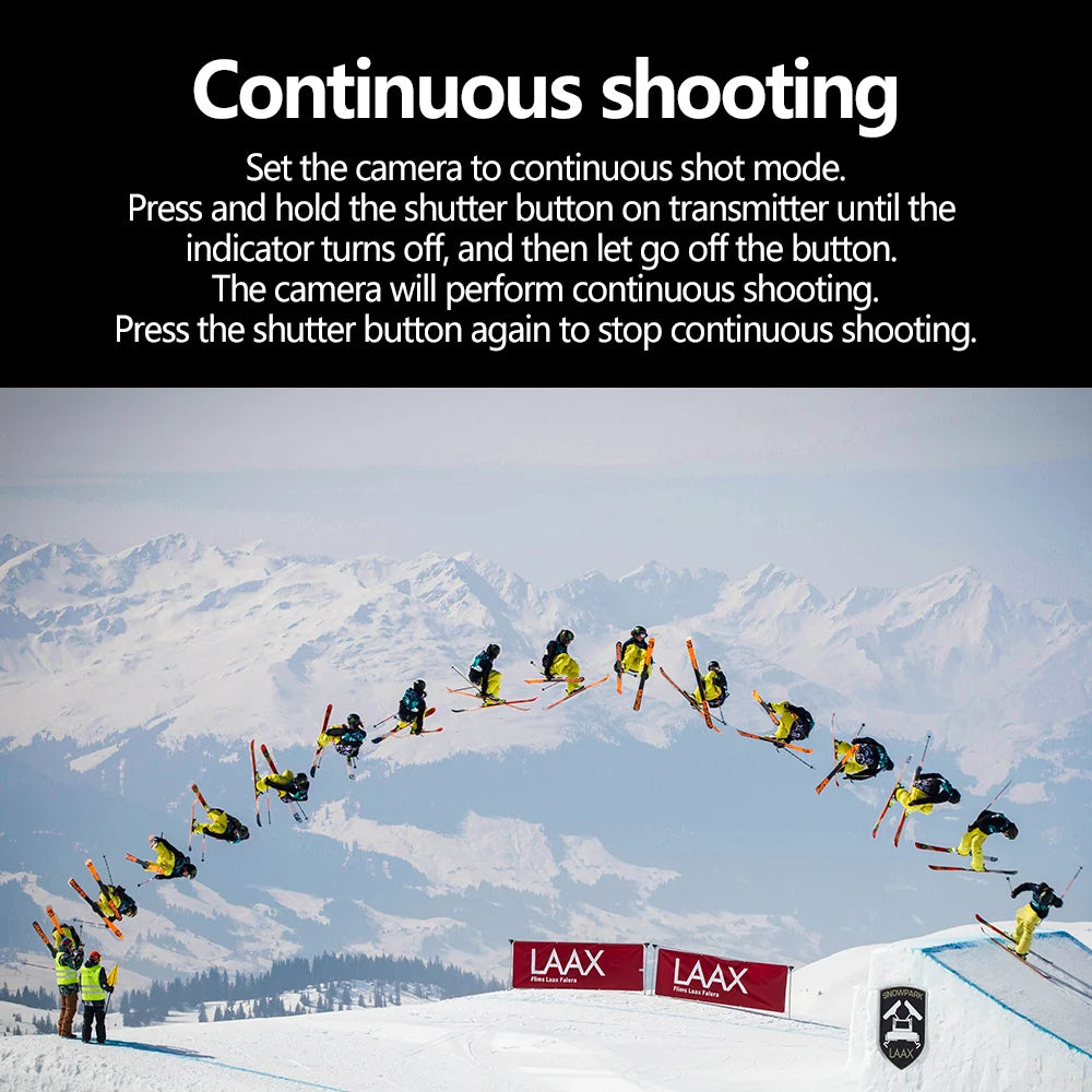 AODELAN Wireless Shutter Release Remote for Canon, Nikon, Fujifilm