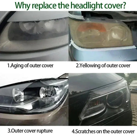 Headlight Cover Transparent Mask Lens Lampshade Headlamp Shell Polycarbonate For Nissan X-Trail T31 Pre-facelift 2007-2011 by InterCyprus Trading Ltd