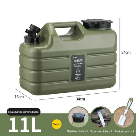 10L Large Capacity Outdoor Camping Water Bag With Faucet 11 L
