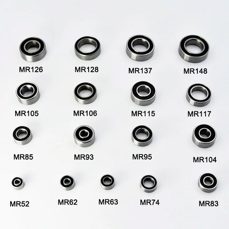 MR Series Mini Ball Bearings Rubber Sealed &ndash; 10 Piece Set