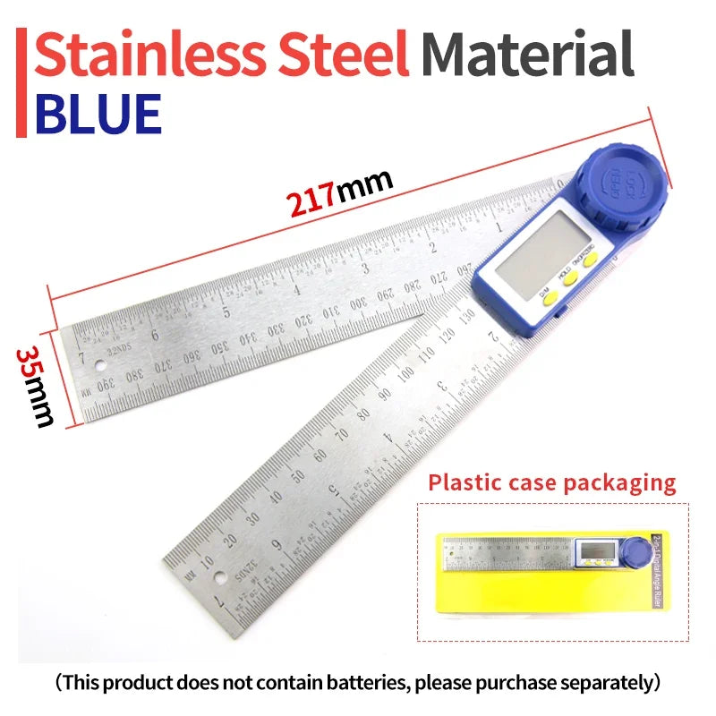 Goniometer Protractor Digital Gauge 360 - High Accuracy Protractor Blue P2