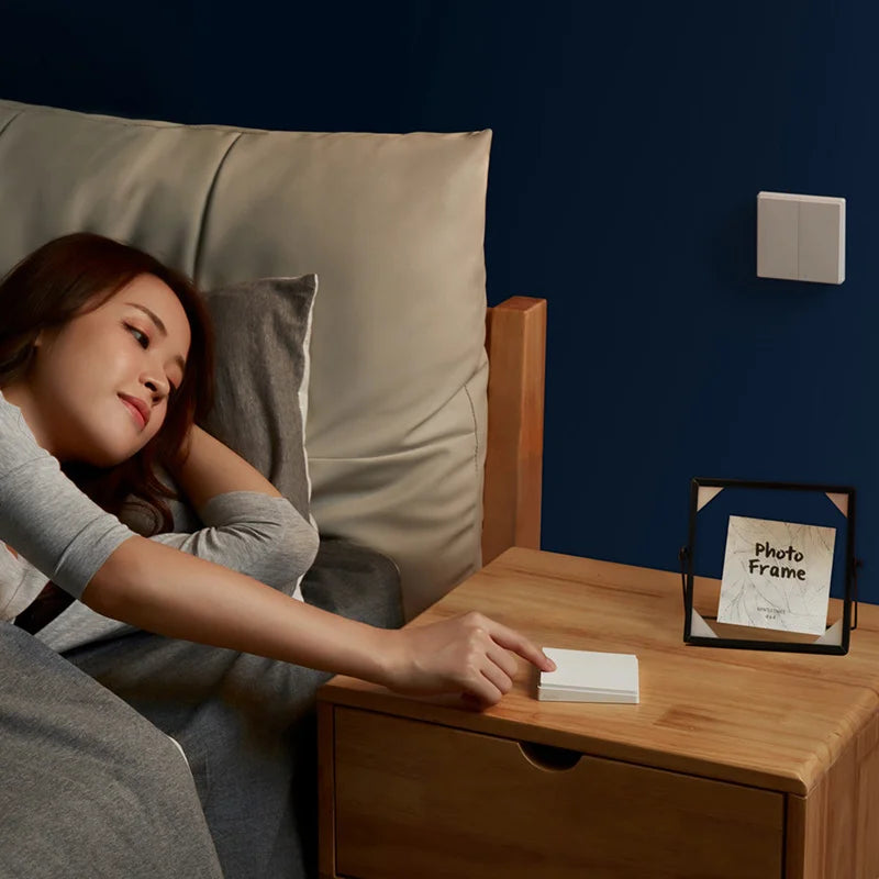 Aqara D1 inteligentný bezdrôtový nástenný prepínač, ZigBee diaľkové ovládanie pre Mi Home, HomeKit.