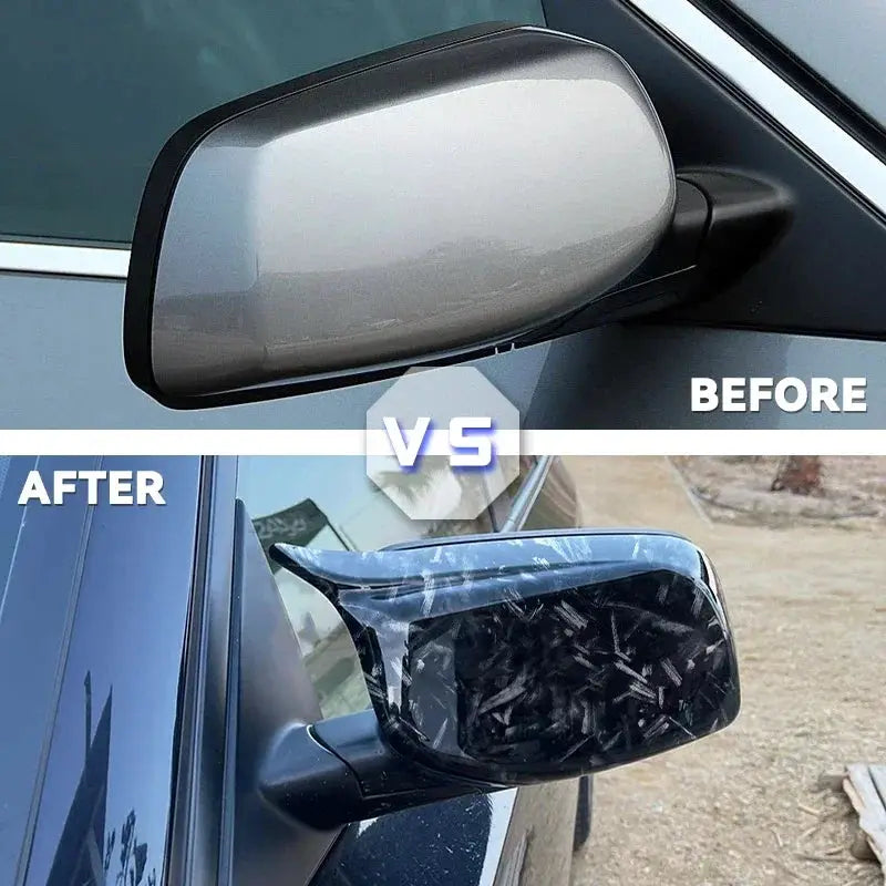 1 Pair Gloss Black Car Rear View Door Wing Mirror Side Mirror Cover Caps for BMW E60 E61 E63 E64 5 Series Model 2004-2008 by InterCyprus Trading Ltd