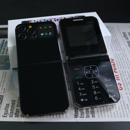 Unlocked Flip Lady Senior Phone Dual Sim &ndash; Easy Dial Torch Black / Standard