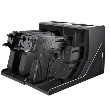 Pistol Rack Gun Safe Cabinet &ndash; Universal Protective Holster 3 Gun 3 clip