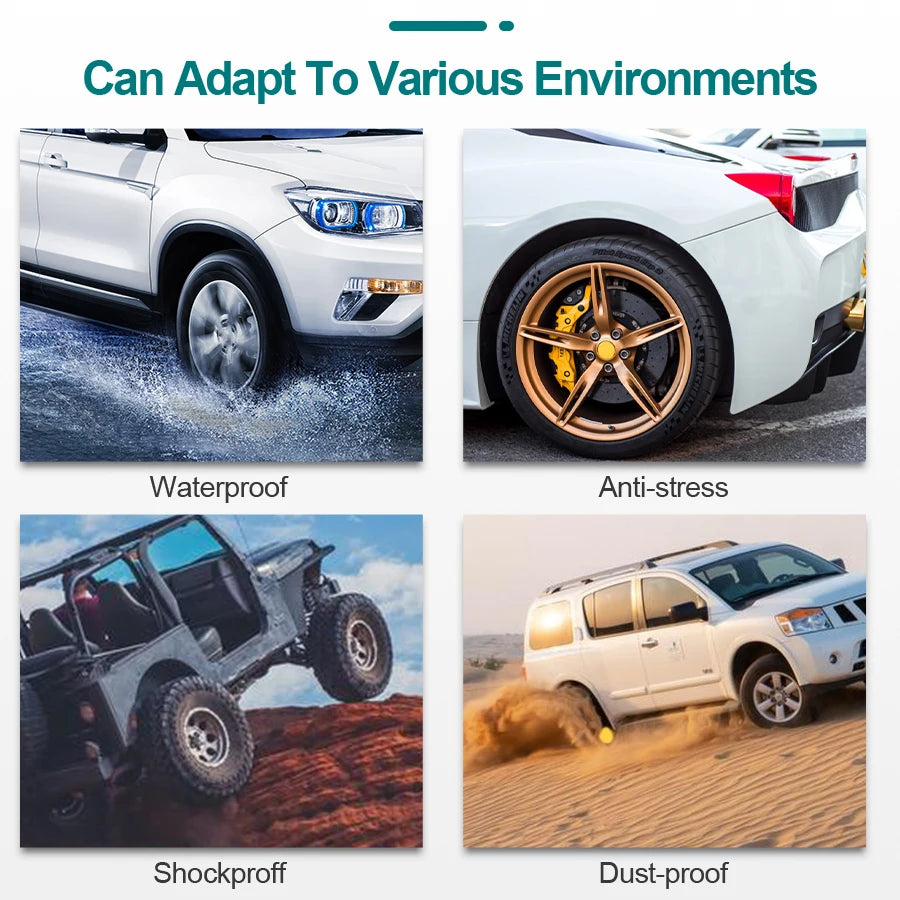 ACCEO Car TPMS 4 External Sensors - Real-Time USB Display