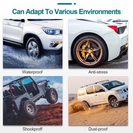 ACCEO Car TPMS 4 External Sensors - Real-Time USB Display