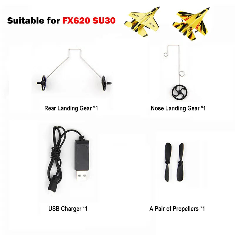 FX620 SU35 SU30 RC Plane Spare Parts Set &ndash; Battery Included Package A