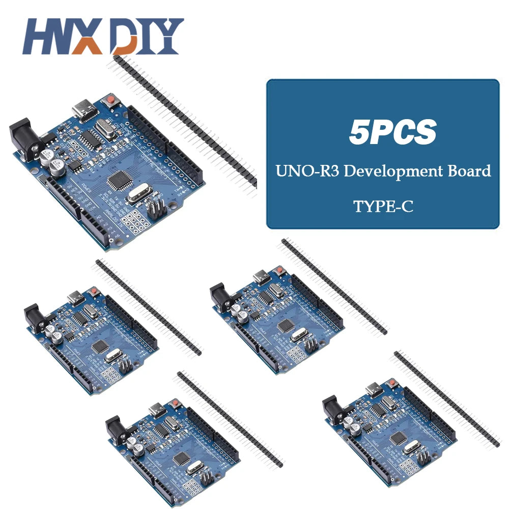 UNO R3 Development Board &ndash; High-Performance ATMEGA328P Microcontroller 5PCS-UNO R3 Type-C