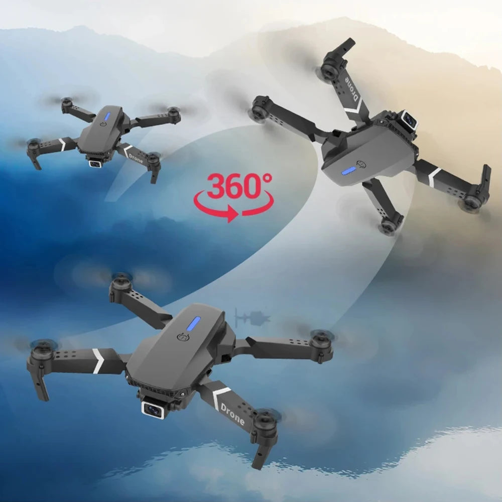 Professional Drone E88 &ndash; 4K Wide-Angle HD FPV Camera
