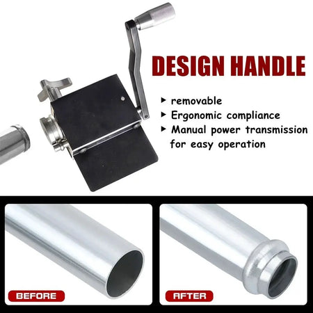 Tubing Beader Tool Manual Bead Roller Intake and Intercooler Piping Crimping Tool Fit 5/8" or Larger ID Tubes Aluminum by InterCyprus Trading Ltd