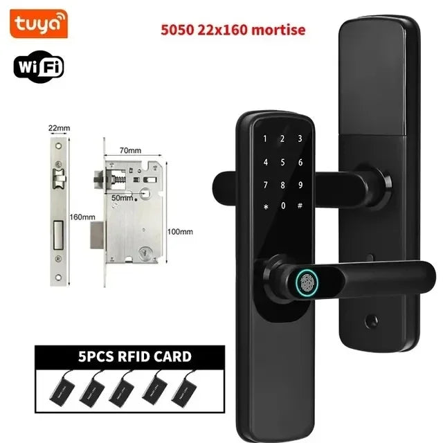 Tuya WiFi Smart Door Lock &ndash; Multiple Unlocking Modes 22x 160
