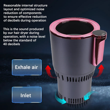 Car Cooling Heating Cup Holder &ndash; 12V Smart Display Temp