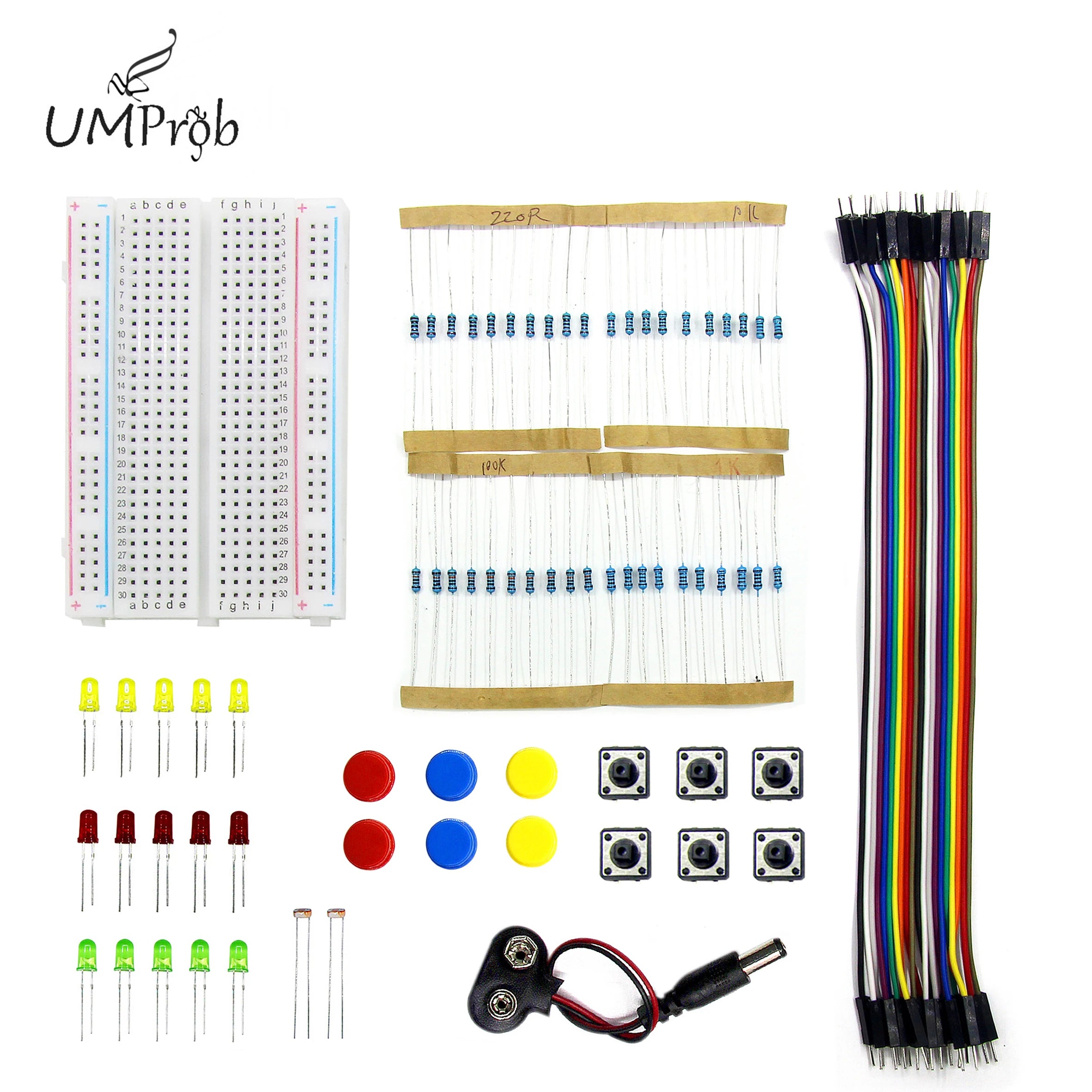 Starter Kit R3 Mini Breadboard &ndash; Essential Arduino DIY Learning Tool Default Title