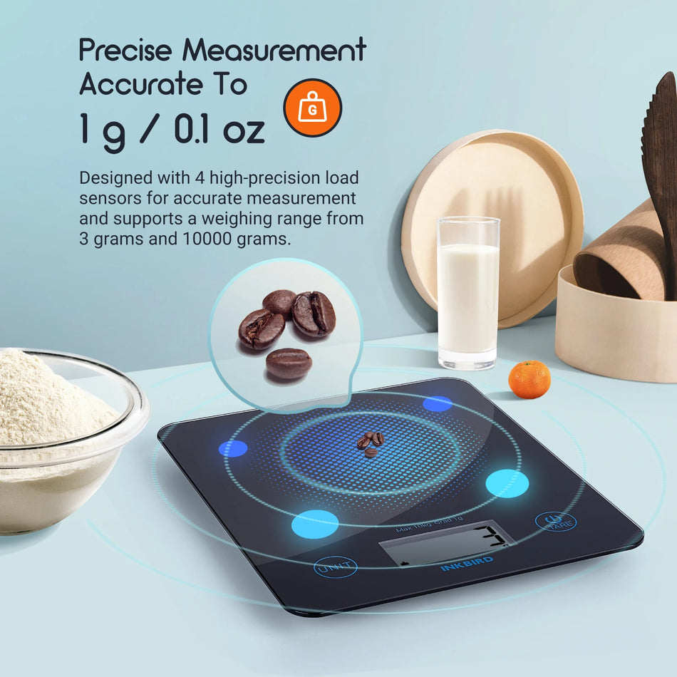 InkBird IBFS-01 Kitchen Scale &ndash; Bluetooth Connectivity