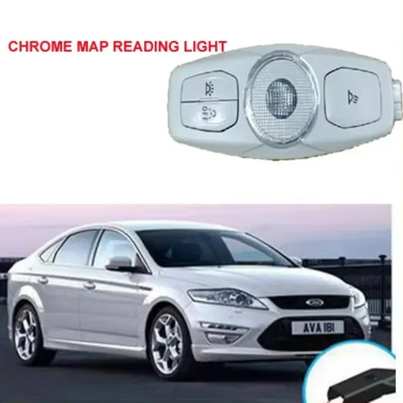 Lubų LED skaitymo šviesos apdailos dangtelis Ford Focus Mk3 2013-2018 ABS plastikas trigubas chromo apdaila
