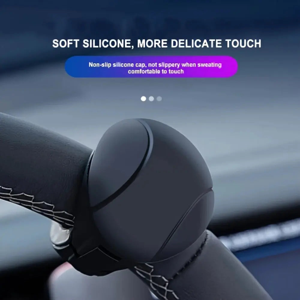 Silicone Steering Wheel Push Ball With 360 Rotation One-Hand Assist by InterCyprus Trading Ltd