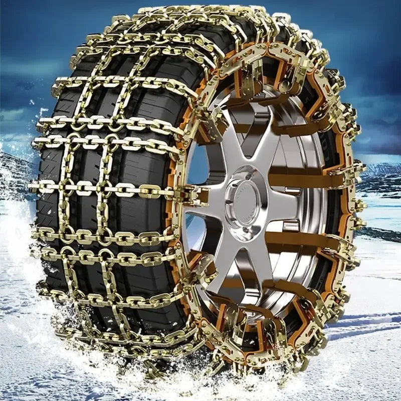 Car Anti-Skid Chain &ndash; Heavy Duty Metal for Snow and Ice