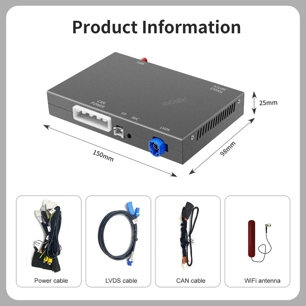 Wireless CarPlay Android Auto For Lexus RC CT LS LX LC UX GX NX RX IS ES GS 2014-2019 Support Mirror Link Navigation Functions by InterCyprus Trading Ltd