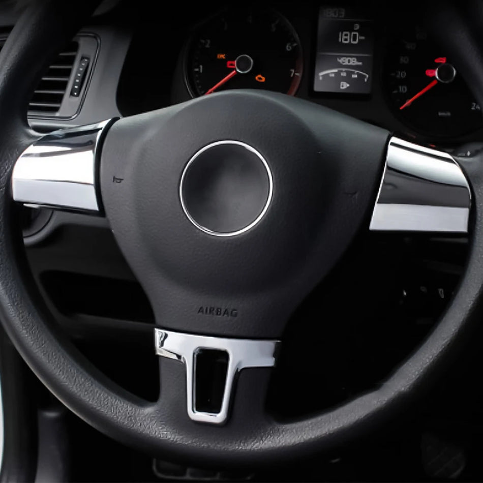 Dekorativna naljepnica za volan za Volkswagen Tiguan unutarnje obloge, srebrna, crna ili imitacija završne obrade