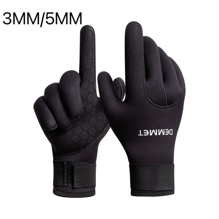 3mm 5mm Neoprene Diving Gloves - Heated Winter Wetsuit for Men &amp; Women