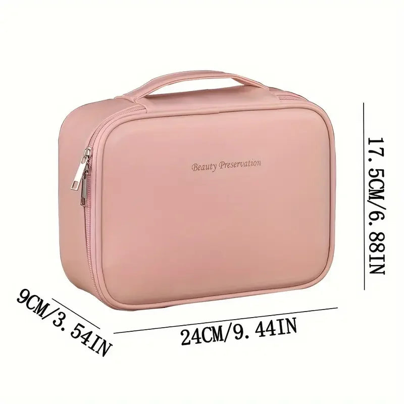 Large Capacity Waterproof Travel Cosmetic Bag with Divider