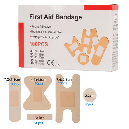 100Pcs First Aid Waterproof Wound Plaster &ndash; Antibacterial