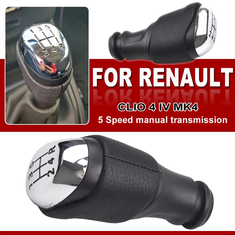 5 Speed Manual Gear Shift Knob ABS for Renault Clio 4 MK4