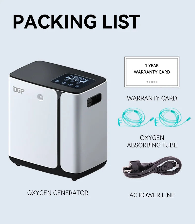 OC17 Oxygen Generator &ndash; Adjustable 1-8L Flow For Home Use Touch Screen / CHINA