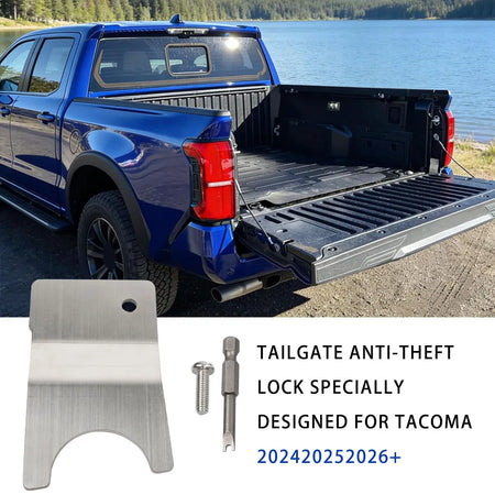 1 Set Tailgate Anti-Theft Lock Truck Bed Tailgate Locks Protector Compatible with Toyota Tacoma Accessories 2026-2024 by InterCyprus Trading Ltd