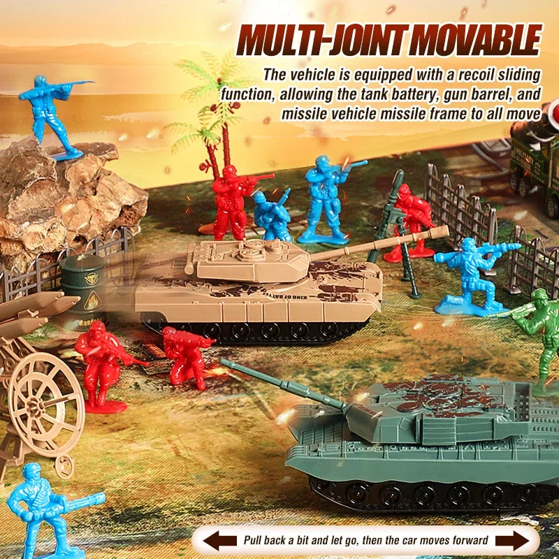 Military Action Figures Scene Map Kit &ndash; Educational Playset