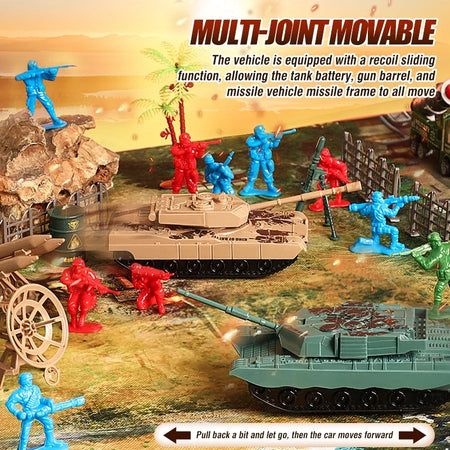 Military Action Figures Scene Map Kit &ndash; Educational Playset