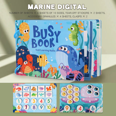 Montessori Baby Busy Book - Early Learning Toy for Babies DATGO 2