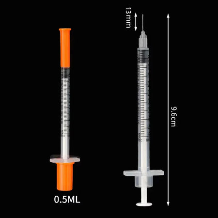 Disposable Veterinary Syringe &ndash; Multiple Capacity Sizes 0.5ml / 50pcs