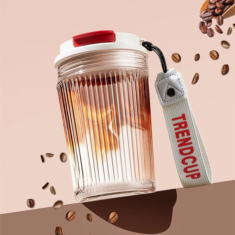 High Borosilicate Glass Portable Water Cup &ndash; Heat Resistant