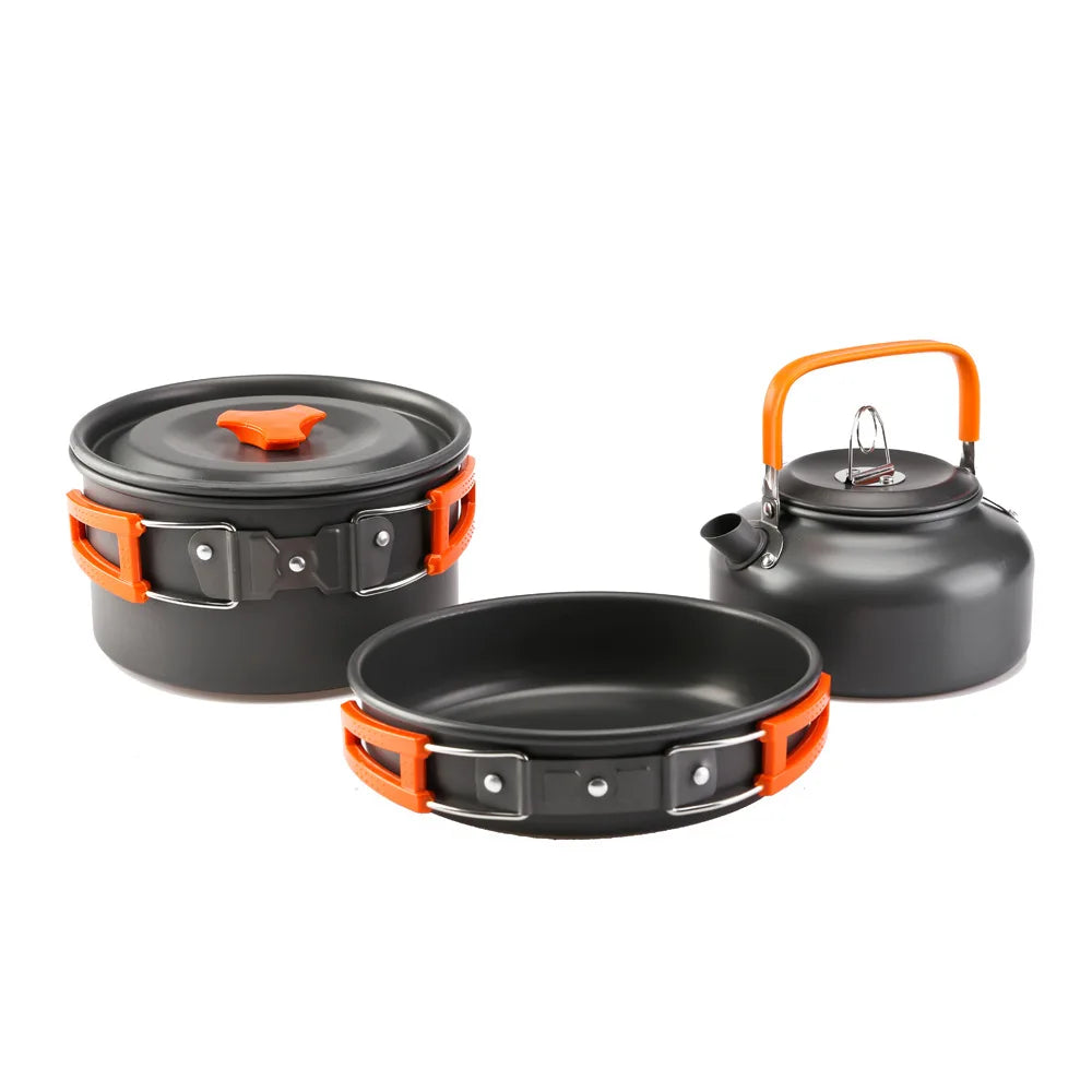 Lightweight Camping Cookware Kit for Outdoor Adventures