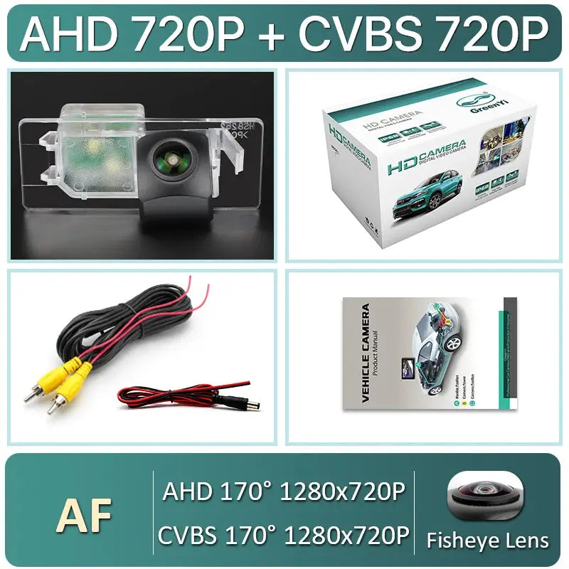 AHD 1080P Trajectory Car Reverse Backup Rear View Camera For VW Tiguan L Teramont Golf 8 Phideon Touareg Sharan Passat Variat B8 by InterCyprus Trading Ltd