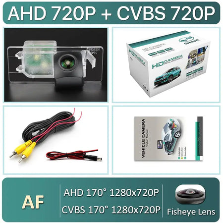 AHD 1080P Trajectory Car Reverse Backup Rear View Camera For VW Tiguan L Teramont Golf 8 Phideon Touareg Sharan Passat Variat B8 by InterCyprus Trading Ltd