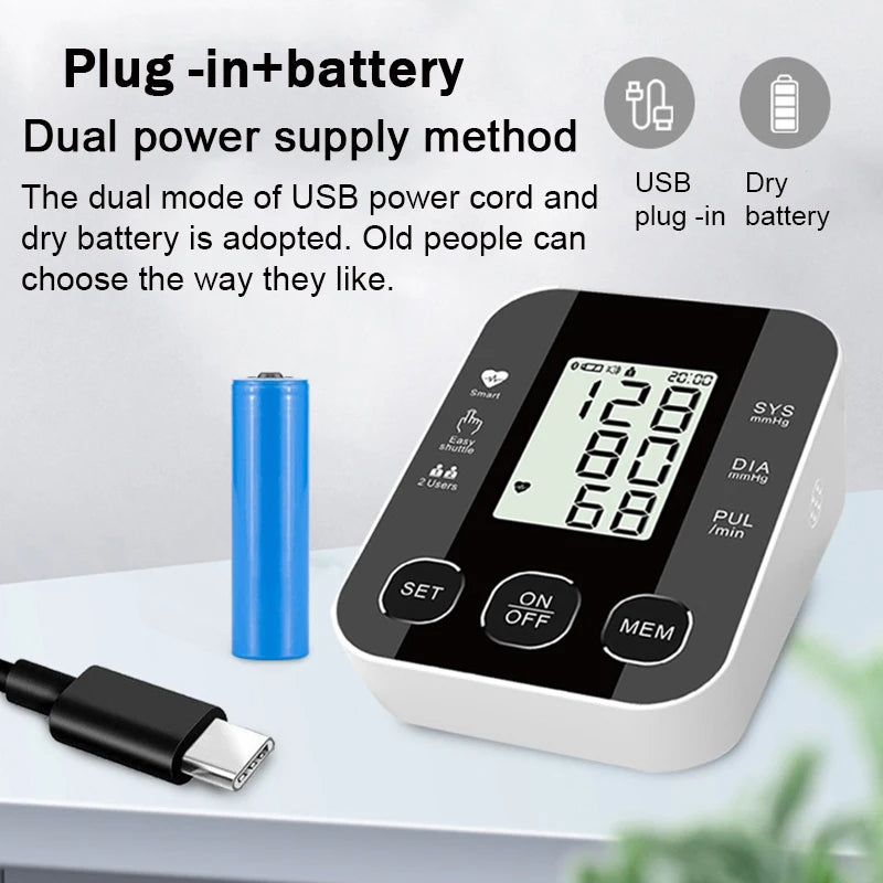 Digital overarms blodtryksmåler med puls