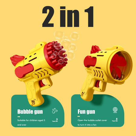29 Holes Bubble Gun Toy For Kids Girls &ndash; No Spill Design