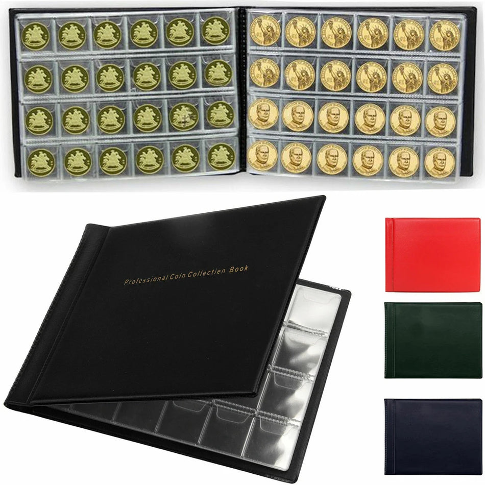 240 Münzsammlungsalbum mit 10 Seiten, hält 24 Münzen pro Seite, für Sammler