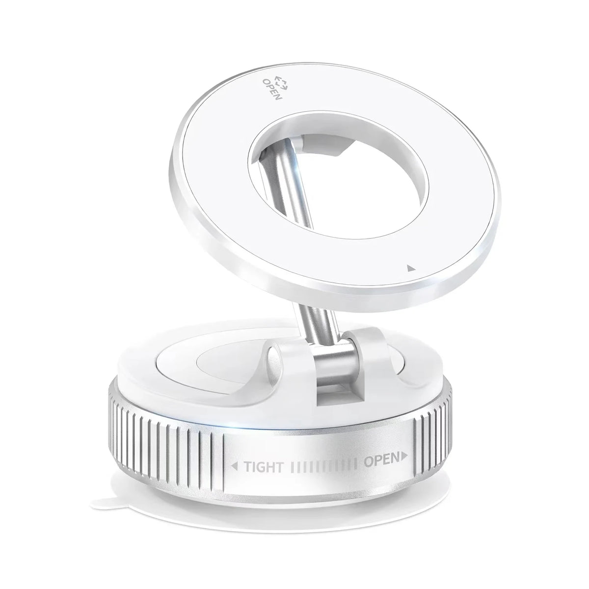 K007 Magnetic Car Phone Holder &ndash; Foldable Design and 360 Rotation White