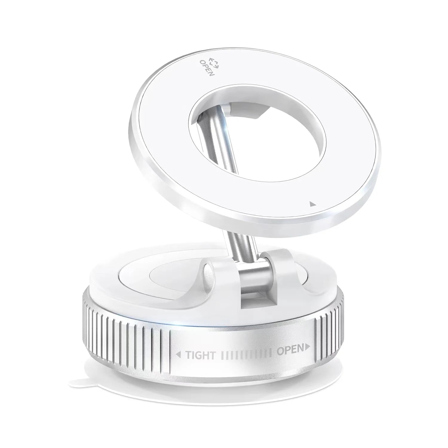 K007 Magnetic Car Phone Holder &ndash; Foldable Design and 360 Rotation White