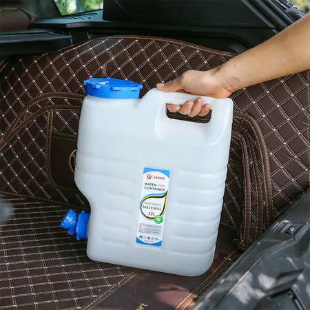 12L Portable Water Storage Bucket With Faucet Camping Car